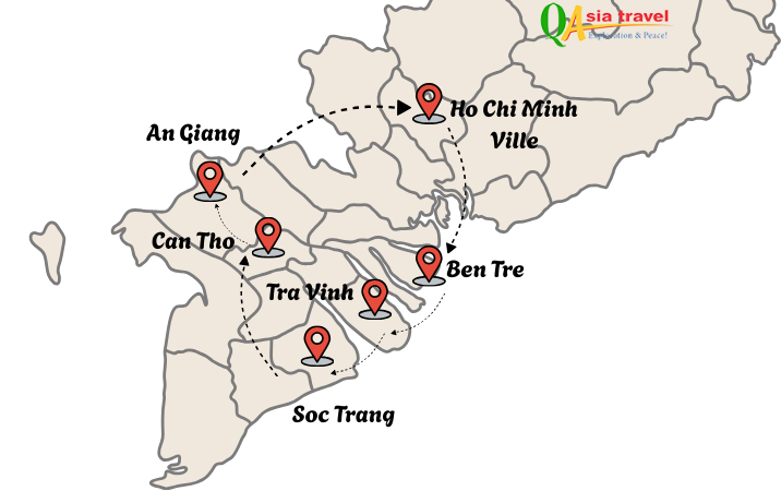 Circuit Mékong en famille 4 jours : une expérience authentique sans tourisme de masse