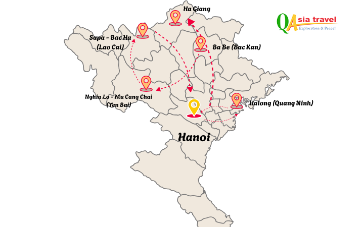 Nord Vietnam en 16 jours itinéraire complet et indispensable du Grand Nord