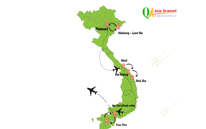 Vietnam chic et charme circuit 12 jours de Hanoi au delta du Mékong