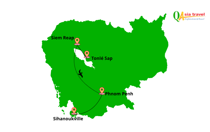 Cambodge haut standing – 10 jours d’élégance entre Siem Reap et Île de Krabey