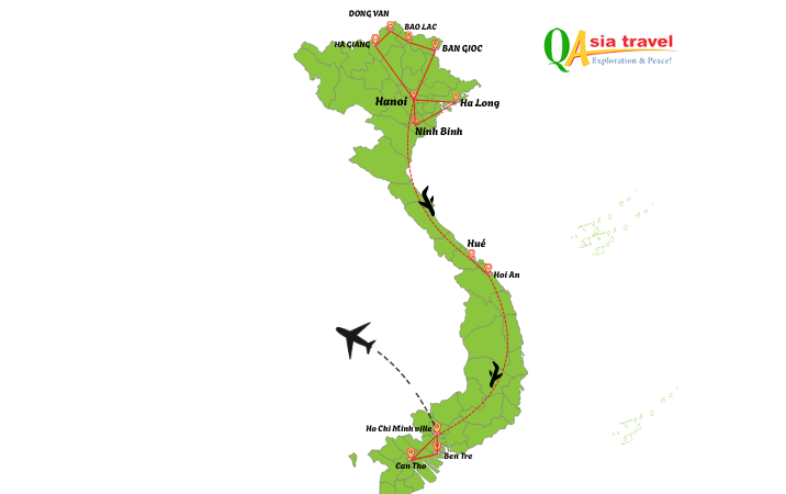 Circuit 21 jours au Vietnam : voyage du Nord au Sud