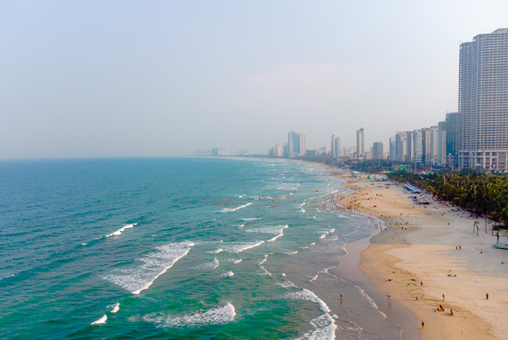 Se détendre sur la plage de plage de My Khe