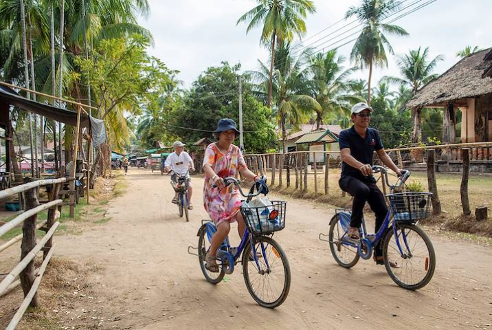 Balade à vélo sur l’île de Don Khone