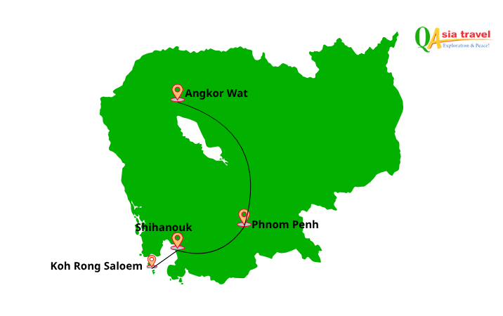 Circuit Cambodge 12 jours : Angkor, culture khmère et Koh Rong Saloem