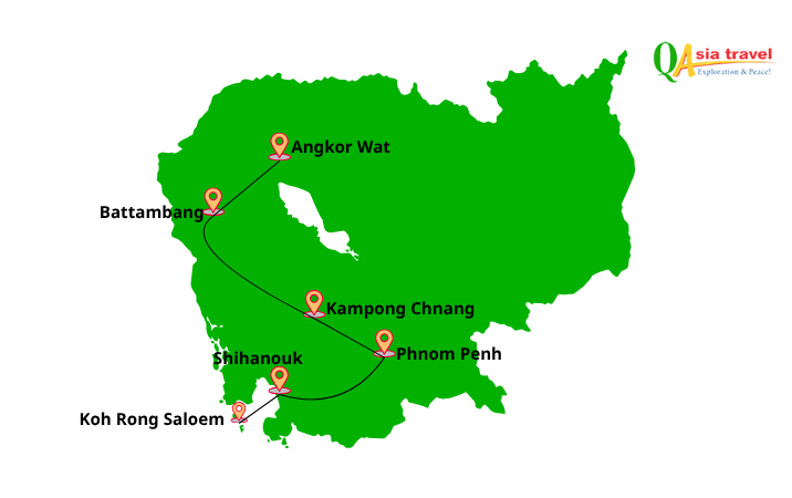 Circuit Cambodge authentique avec extension balnéaire – 14 jours