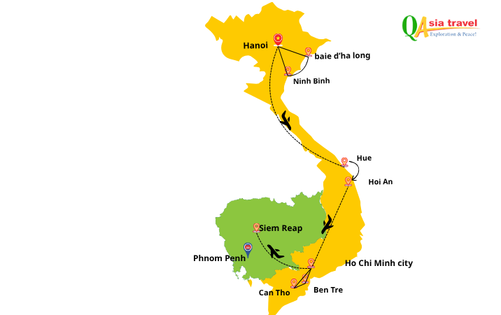 Circuit combiné Vietnam et Cambodge : immersion de 2 semaines
