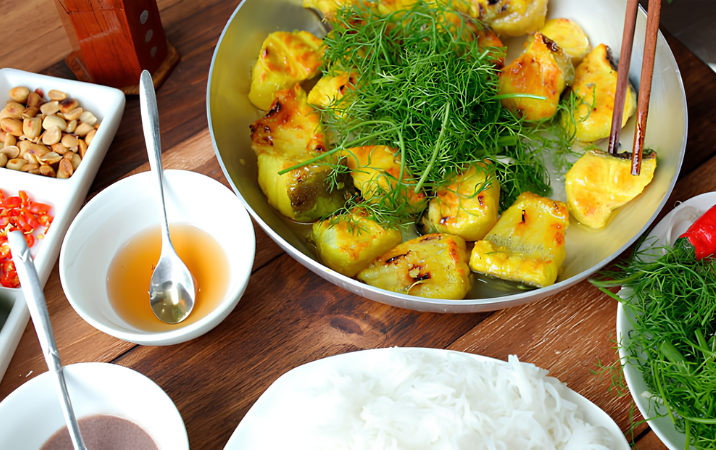 Chả Cá Thăng Long (spécialité poisson grillé)