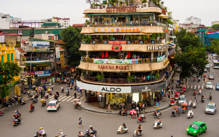 Où se trouve la vieille ville de Hanoi