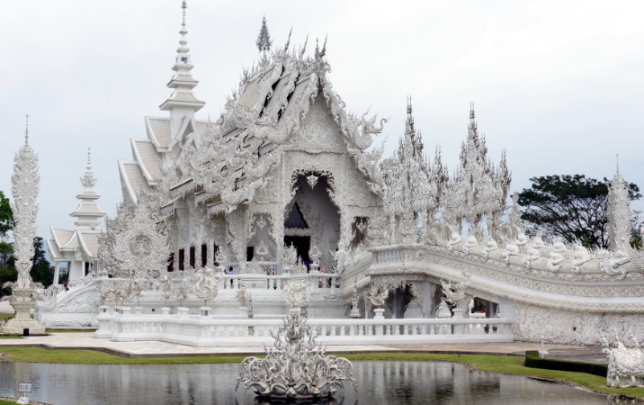 Wat Rong Khun (Temple Blanc) et visite artistique